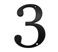 0-9 Black 4" 101mm Modern House Number, Zinc Alloy Digits House Door Address Home Number, Mailbox Address Sign, 1PCS(#3)