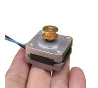 0.9 Degree 35mm Stepper Motor 2-Phase 4-Wire Stepping Double Ball Bearing 5mm Shaft 1Pcs