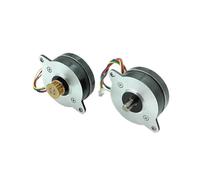 0.9 Degree 36mm Round Thin Stepper electronic starter 2-Phase 4-Wire Stepping electronic starter 5mm Shaft Pulley for 3D Printer CNC Robot MQXFCZUX(Model B)