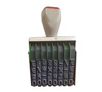 0-9 Number Stamp Roller Stamp Multifunctional Scrapbooking Roller Stationery Date Adjustable Office Adjustable Number Business Office Changeable