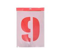0-9 Number Stencil Kit - 250mm Character Height, Flexible Scratch-Resistant Polyester, Spacer Marks for Easy Alignment, Reusable for Signage, Craft & DIY Projects