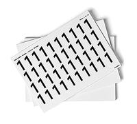 0-9 Numbers - Pack of 10 - 36mm Height - 300x200mm - Self Adhesive Vinyl