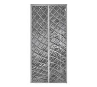 0.95 * 2.1m Magnetic Thermal Insulated Door Curtain, Fits Door Size 36" x 82", Durable Windproof Soundproof Suitable for air-Conditioned Rooms, Heating, Kitchens, and Living Rooms, 85 x 215cm, Grey