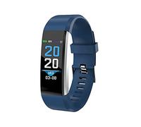 0.96 Inch Color Touchscreen Smart Bracelet, Waterproof Fitness Tracker, Heart Rate and Blood Oxygen Monitor Blue - High Definition Display, Multiple Sports Modes, Health Monitori