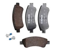 Bosch BP318 - Brake Pads Car Front Axle - Bosch Quality - Reduced Noise and Dust - ECE-R90 Certified - Copper-Free - 1 Set of 4 Pads - With Accessories
