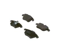 Bosch BP1738 - Brake Pads Car Rear Axle - Bosch Quality - Reduced Noise and Dust - ECE-R90 Certified - Copper-Free - 1 Set of 4 Pads - With Accessories