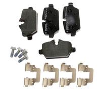 Bosch BP1181 - Brake Pads Car Rear Axle - Bosch Quality - Reduced Noise and Dust - ECE-R90 Certified - Copper-Free - 1 Set of 4 Pads - With Accessories