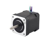0.9deg Dual Shaft 17 Stepper Motor Bipolar 48mm 44Ncm(62.48oz.in) 1.68A 4 Wires for CNC 3D Printer Motor