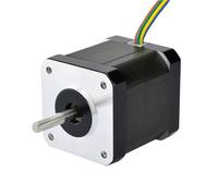 0.9deg Dual Shaft Nema 17 Stepper Motor Unipolar 48mm 32Ncm(45.3oz.in) 0.4A 6 Wires for CNC 3D Printer