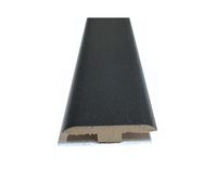 (0.9m, Midnight Sky Black) Solid Laminate/Wood Floor MDF Threshold Strip T Bar