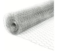 0.9m x 10m Galvanised Wire Netting - Outdoor Hexagonal Chicken Animal Pet Enclosure Fencing - Garden Plant Protection - 25mm x 25mm Mesh
