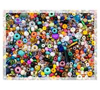 0.9oz (25g) Mix of Small Rocailles, Seed Beads & Bugles 2-10mm Preciosa Ornela Czech Glass Beads, Mix Multi Small Pack