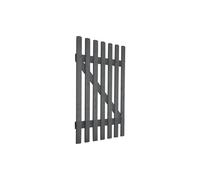 0.9x1.2m Solid Pine Wood Garden Fence Gate with Secure Latch - Weatherproof Vintage Design - Durable Anti-Corrosion Gate for European Gardens The hot sale Grey One Size