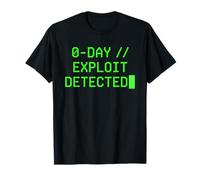 0-Day Exploit Detected Cybersecurity Hacker Computer Text T-Shirt