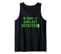 0-Day Exploit Detected Cybersecurity Hacker Computer Text Tank Top