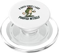 0 Days Since I Last Pooped Myself Meme PopSockets PopGrip for MagSafe