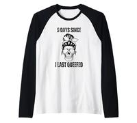 0 Days Since I Last Queefed Raglan Baseball Tee