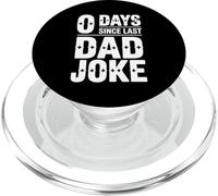 0 Days Since Last Dad Joke Funny Sarcastic Father's Day PopSockets PopGrip for MagSafe