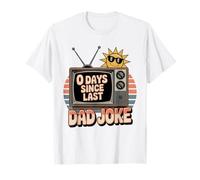 0 Days Since Last Dad Joke Funny Sarcastic Father's Day T-Shirt