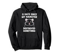 0 Days Since My Hamster Destroyed Something Fun Pullover Hoodie