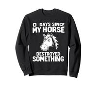 0 Days Since My Horse Destroyed Something Fun Sweatshirt