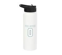 0 Fox Given | Funny Sarcastic Adult Humor (On The Back) Stainless Steel Insulated Water Bottle