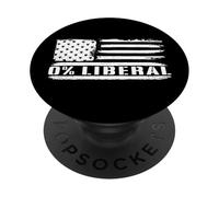 0% Liberal Zero Percent Liberal Anti Liberal 0% Liberal PopSockets Adhesive PopGrip