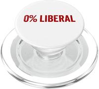 0% Liberal Zero Percent Liberal Anti Liberal 0% Liberal PopSockets PopGrip for MagSafe