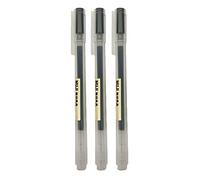 Muji Gel Ink Ball Point Pen, Black, 0.5mm, Pack of 3 (Japan Import)