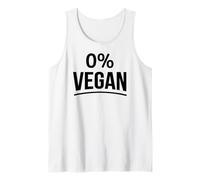 0 Percent Vegan Funny BBQ Meat Lover Graphic Tank Top