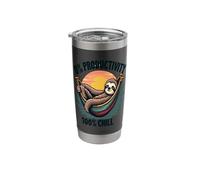 0% Productivity 100% Chill Sunset Sloth Stainless Steel Insulated Tumbler