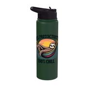 0% Productivity 100% Chill Sunset Sloth Stainless Steel Insulated Water Bottle