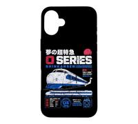 0 Series Shinkansen Japan Bullet Train Souvenir Tribute Case for iPhone 16 Plus