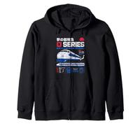 0 Series Shinkansen Japan Bullet Train Souvenir Tribute Zip Hoodie