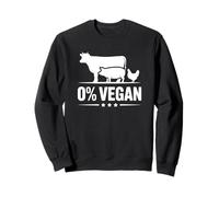 0% Vegan - Funny Keto Diet Sweatshirt