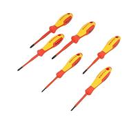 00 20 12 V03 set: screwdriver insulated Phillips, Pozidriv® 1kVAC 6pcs. KNIPEX