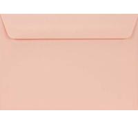 00 C6 Envelopes 114 x 162 mm 90 g Burano Straight Flap Without Window Ideal for Birthday, Christmas, Wedding, Invitations, Greeting Cards, Business Leaflets 25 Stück Light Pink