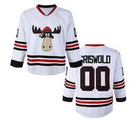 #00 Griswold Movie Hockey Jersey Stitched Men's X-Mas Christmas Jerseys, White, 3XL