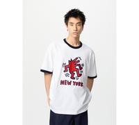 (00 WHITE/XS) Uniqlo Japan Keith Haring Ut Relaxed Fit