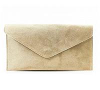 00 Women's Real Leather Envelope Clutch Evening Bag Ladies Suede Shoulder Handbag Metal Zip Closure Bag Ladies Party Handbag Women Hangout Shoulder Bag