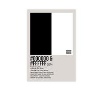 #000000 & #FFFFFF By The Neighbourhood Singer Music Cover Poster 1 Canvas Poster Wall Art Decor Print Picture Paintings for Living Room Bedroom Decoration Unframe:12x18inch(30x45cm)
