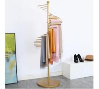 002,42CMx150CM, Metal Scarf Holder Display Stand Accessory Organizer Rack, Organizer with Spiral Design, Space Saving Shelves, Clothing Store Ribbon Organizer Rack Hanging Bar
