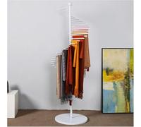 003,42CMx150CM, Metal Scarf Holder Display Stand Accessory Organizer Rack, Organizer with Spiral Design, Space Saving Shelves, Clothing Store Ribbon Organizer Rack Hanging Bar