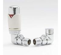 003 Modern TRV Corner White Thermostatic Radiator Valves