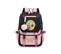 (006) Winnie The Pooh Backpacks Teenager Usb Charging Laptop Backpack Women Men Rucksack Travel Bag Mochila