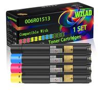 006R01513 Compatible for Xerox Toner Cartridges with Chip WorkCentre 7500 Series 7525 7530 7535 7545 7556 7800 Series 7830 Printers (4-Pack BK/C/M/Y)