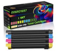006R01697 Compatible for Xerox Toner Cartridges with Chip AltaLink C8030 C8030F C8030T C8035 Printers (4-Pack BK/C/M/Y)