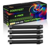 006R01697 Compatible for Xerox Toner Cartridges with Chip AltaLink C8030 C8030F C8030T C8035 Printers (4 Pack Black)
