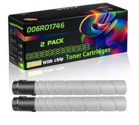 006R01746 Compatible for Xerox Toner Cartridges with Chip AltaLink C8130 C8135 C8145 C8245 C8155 C8170 C8235 C8255 Printers (2 Pack Black)