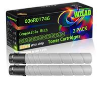 006R01746 Compatible for Xerox Toner Cartridges with Chip AltaLInk C8130 C8135 C8145 C8245 C8155 C8170 C8235 C8255 Printers (2 Pack Black)